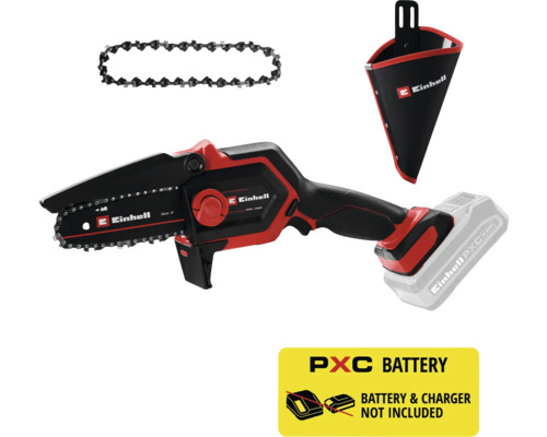 Akku-Gehölzschneider Minikettensäge Astsäge Einhell GE-PS 18/15 Li, 15,8cm Einhell Akku-Kettensäge mit Kette, Akku und Trageköcher. Akku und Ladegerät sind nicht enthalten.