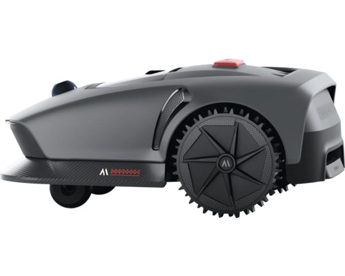 Mähroboter in grauer Farbe