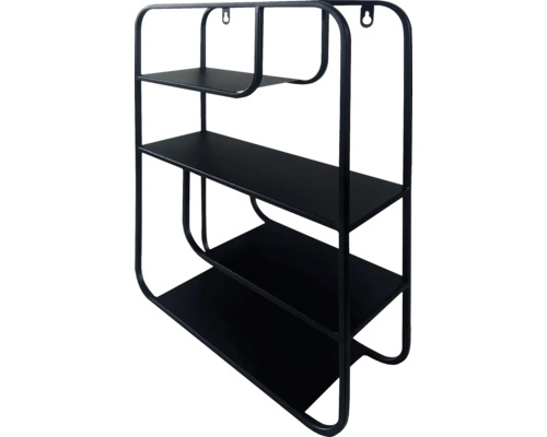Wandregal mit drei Ablageflächen aus Metall