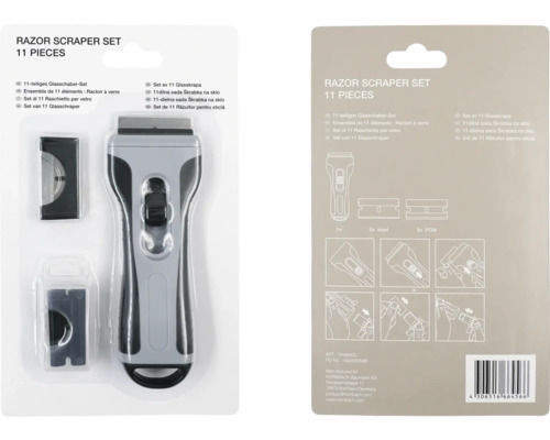 Glasschaber Set, elfteilig