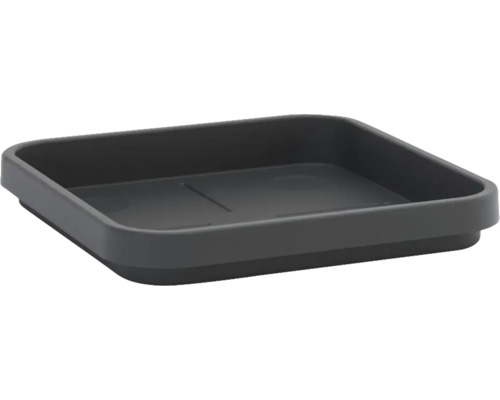 Schwarze Duschablage aus Kunststoff