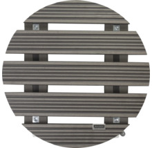 Runde Terrassenfliese aus Holz