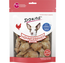 DOKAS Hühnerbrust Nuggets in wiederverschließbarer Verpackung mit Hundebild