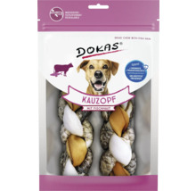 DOKAS Kauzopf mit Fischhaut, Hundesnack in wiederverschließbarer Verpackung