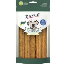Dokas Churros für Hunde mit Rinderleber, Süßkartoffel und Mehlwurm in wiederverschließbarer Verpackung