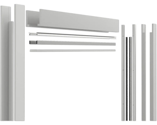 Pertura Gipskartonlaibung für Holztür CW100 860/985x1985/2110 mm für Skugga Schiebetürsystem Einzelteile eines Duschkabinenrahmens