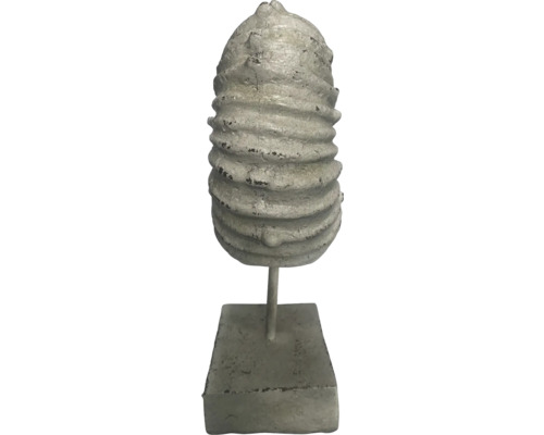 Dekorative Kunstfigur aus Keramik auf Sockel