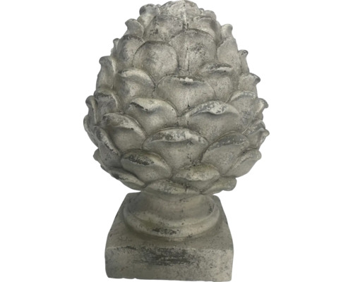 Dekorative Zierfigur in Form eines Tannenzapfens für den Garten