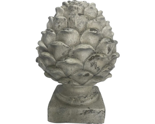 Dekorative Gartenfigur in Form eines Tannenzapfens