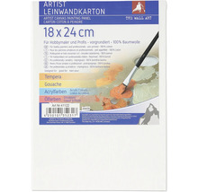 Künstler Leinwandkarton 18 x 24 cm, vorgrundiert, aus 100 Prozent Baumwolle