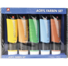 Acrylfarben Set mit fünf Tuben je 100 ml