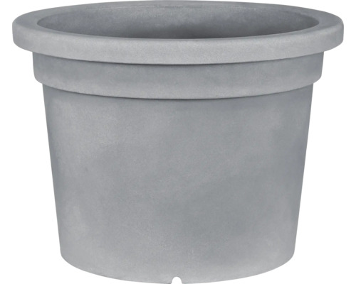 Grauer Pflanztopf für den Außenbereich