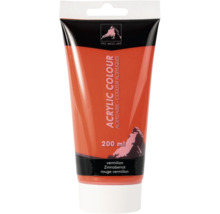 Tube Acrylfarbe Zinnoberrot 200 ml