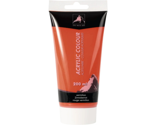 Acrylfarbe zinnoberrot 200 ml Tube Acrylfarbe Zinnoberrot 200 ml
