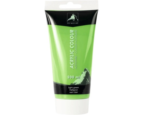 Tube mit hellgrüner Acrylfarbe, 200 ml