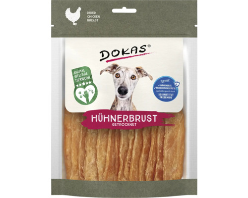 Verpackung Dokas getrocknete Hühnchenbrust für Hunde