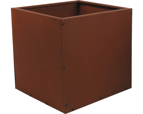 Pflanztopf Lafiora Edelrost Metall 40 x 40 x 40 cm rost Quadratischer Pflanzkasten aus Metall