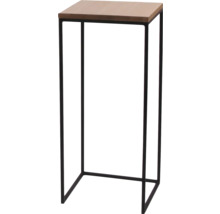 Beistelltisch mit Holzplatte und Metallgestell