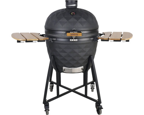 Keramikgrill mit Seitentischen und Rollen