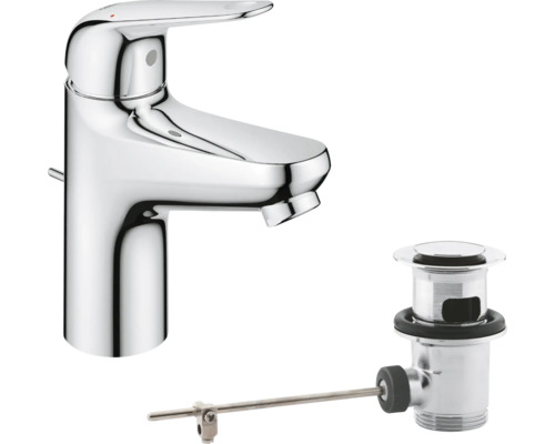 Waschtischarmatur mit Ablaufgarnitur