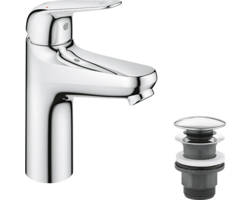 Waschtischarmatur mit Ablaufgarnitur