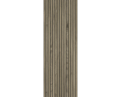 Holzpaneel mit vertikalen Lamellen für Wand- oder Deckenverkleidung