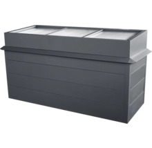 Hochbeet aus Metall mit Polycarbonatabdeckung