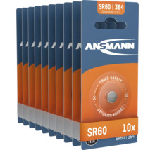 Zehn Ansmann SR60 Knopfzellenbatterien