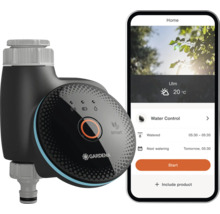 Gardena Smart Water Control mit zugehöriger Smartphone-App zur Gartenbewässerungssteuerung