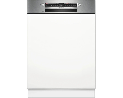 Bosch Geschirrspüler mit Edelstahloberfläche und Bedienfeld