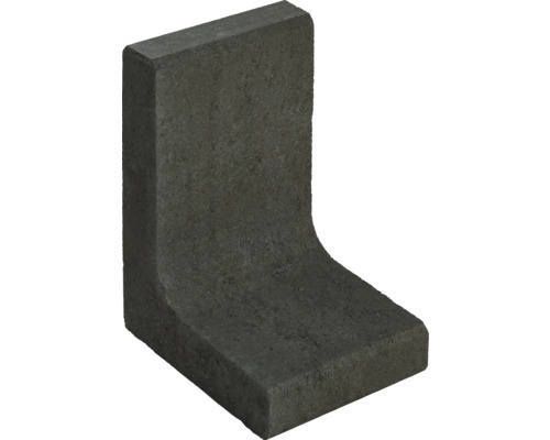 L-Stein Winkelstein schmal unbewehrt anthrazit 25 cm x 7 cm x 40 cm Fußtiefe = 30 cm Beton L-Stein für den Garten- und Landschaftsbau