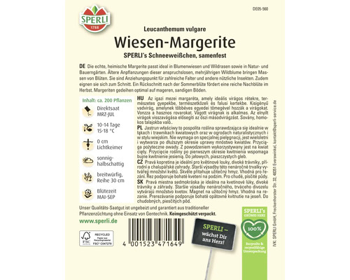 Samenpackung Wiesen-Margerite, geeignet für Blumenwiesen und Bauerngärten
