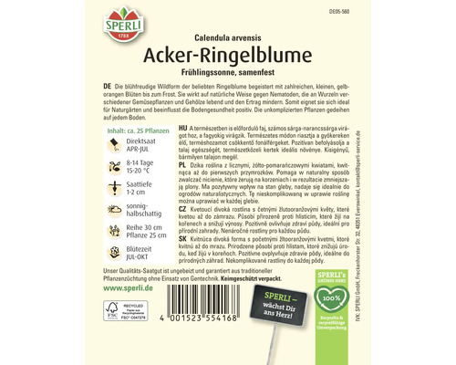 Samenpackung Acker-Ringelblume
