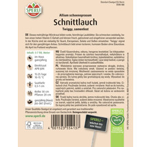 Samenpackung Schnittlauch mit Informationen zu Anbau und Eigenschaften