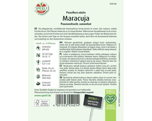 Samenpackung Maracuja Passionsfrucht
