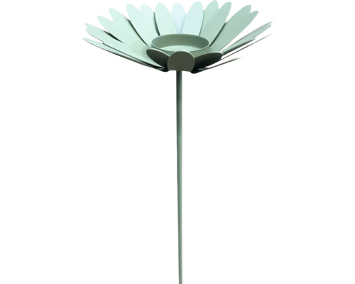 Dekorative Metallblume mit Kerzenhalter