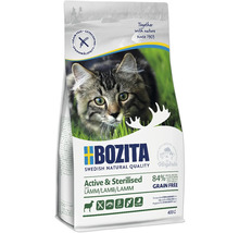 Verpackung Bozita Katzenfutter mit Lamm für aktive und sterilisierte Katzen, getreidefrei