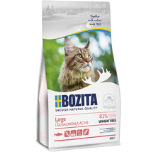 Bozita Katzentrockenfutter mit Lachs für große Katzen, 400 Gramm Packung