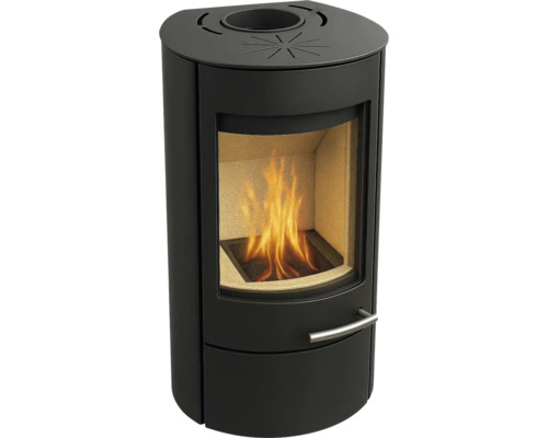 Kaminofen mit Feuerraum und Bedienungselement