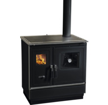 Holzherd mit Kochfeld und Backofen