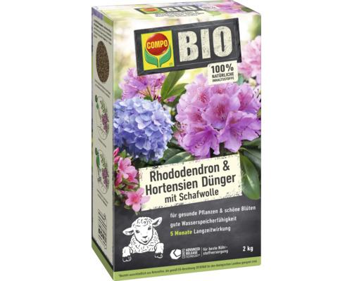 Packung Rhododendron- und Hortensiendünger mit Schafwolle von Compo