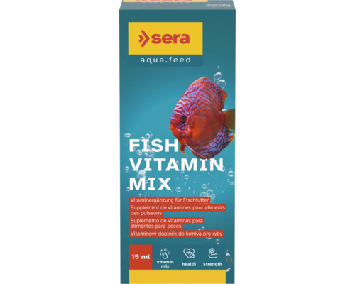 Sera Fisch Vitamin Mix, 15 Milliliter Packung zur Nahrungsergänzung für Fische