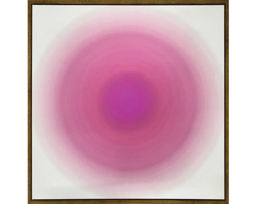 Abstraktes Gemälde mit Farbverlauf in Holzrahmen