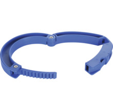 Blauer Spannring aus Kunststoff