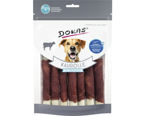 DOKAS Kaurolle mit Rindfleisch, wiederverschliessbare Verpackung