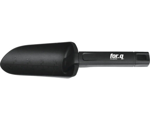 Gartenschaufel aus Kunststoff mit for_q Logo