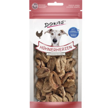 Dokas gefriergetrocknete Hühnerherzen für Hunde, wiederverschließbare Verpackung