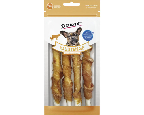 DOKAS Kaustange mit Hühnerbrust in wiederverschließbarer Verpackung