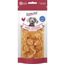 Dokas Mini Steaks Hühnerbrust, wiederverschließbare Verpackung für Hundesnacks