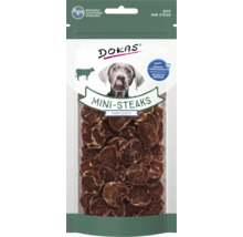 Dokas Mini Steaks Rindfleisch für Hunde, wiederverschließbare Verpackung
